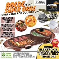 Bolde Super Electric Grill Pan 2 In 1 Hotpot Panggangan BBQ2in1