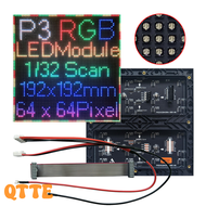 [Qtte] Màn hình ghép mô-đun LED trong nhà RGB HD P3 64x64 Chất lượng cao p2.5 P3 P4 P5 P6 P10 đầy mà