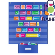 BAIHEE Standards Pocket Chart, Durable Educational Classroom Pocket Chart, Large Class Schedule Char