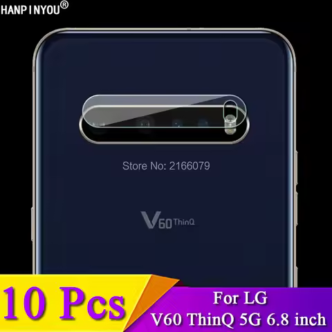 10Pcs/Lot For LG V60 ThinQ 5G 6.8" Anti-Scratch Clear Rear Camera Lens Protective Protector Cover So
