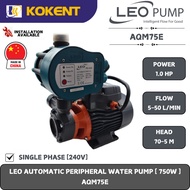 LEO AQM SERIES PERIPHERAL WATER PUMP (1"X1")(16UF) (0.75KW/1.0HP/240V/1PH/50HZ) (5-50L/MIN - 70-5H/M