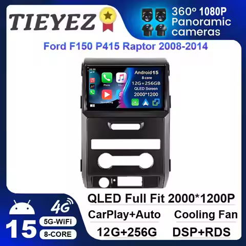 Android 15 Carplay Multimedia Player for Ford F150 P415 Raptor 2008-2014 E53 X5 M5 Autoradio Stereo 