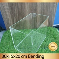 Aquarium acrylic + tutup 30x15x20cmbending-2mm