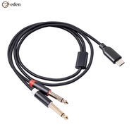 USB C To Dual 6.35Mm Audio Stereo Cable Type C To Dual 6.35Mm Audio Cord for Smartphone Multimedia S