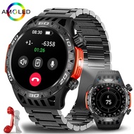 Smart Watches Men Bluetooth Answer/Make Call 1.46 Smart Watch Outdoor Sports Activity Tracker Heart Rate/Blood Oxygen Fitness Watch Fashion 2024 New Flashlight Smartwatch male