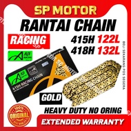 AJI RACING GOLD CHAIN 415 H 132L / 428 H 132L rantai aji racing