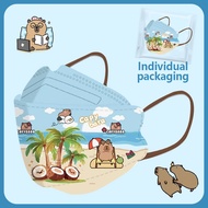 【Ready Stock】 Individual Pack 50pcs Summer Kids Mask 3D Cute Cartoon 3D Disposable Style facial Face