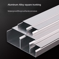 Aluminum Alloy Trunking Square Open-Mounted Trunking U-Shaped Wire Buckle Outdoor Invisible Waterpro