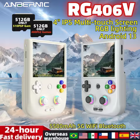 ANBERNIC RG406V Handheld Game Console 4-inch IPS Touch Screen Android 13 RG 406V Retro Video Games 8