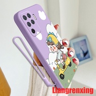 Casing OPPO A94 4G OPPO Reno 5F Reno5 F phone case Softcase Liquid Silicone Protector Smooth shockproof Bumper Cover new design Cartoon Motorcycle for girls YTMTN01
