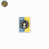 Sticker OBEY GIANT make art not war logo propaganda sticker