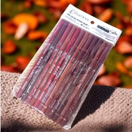 Borong Wholesale Rm0.55/pcs Flomar Long Lasting Waterproof Pigmented Makeup Lip Liner Pencil [ 12pcs