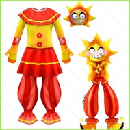 HK2 FNAF Security Breach Sundrop Cosplay Costume Child Coverall Onesie Headgear Halloween Performanc