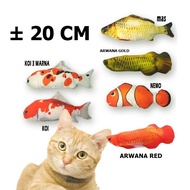 Mainan Kucing Catnip Doll Boneka Cat Nip Ikan Bantal Cat Toys Gigitan