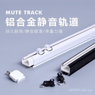 Pole Straight Track Side Mounted Aluminum Alloy Slide Track Bay Window Silent Track Double Track Top
