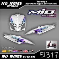 Mio 110 Smile/Sporty Striping Sticker (el317) 2008 2009 2010 2012 2013 mio karbu decal sticker