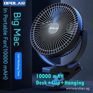 OPOLAR  10000mAH 8-Inch Portable Fan Strong Wind Usb Fan,8-inch Rechargeable Desk Fan Usb Car Fan Fo