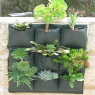 wall planter bag 9 kantong pot dinding tempel tanaman ve knwipw 2693hn