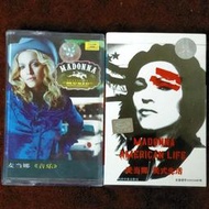 MADONNA瑪丹娜「MUSIC音樂聖堂+AMERICAN LIFE夢醒美國」大陸版卡帶錄音帶~附紙套與中英文歌詞