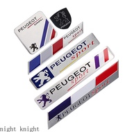 Night knight Metal Car Body Nameplate Sticker for Peugeot 208XS 208GTi 308GTi RCZ 508 5008 4008 Auto