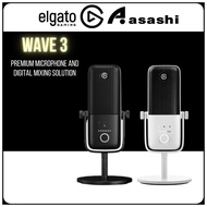 ELGATO Wave 3 Premium Microphone and Digital Mixing Solution for Streaming with Capacitive Mute 10MA
