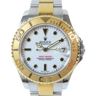 ROLEX 18K黃金/不鏽鋼Yacht Master Automatic Watch自動機芯手錶白色#16.5cm