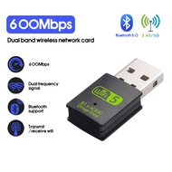 600Mbps USB Wifi Adapter Wireless Wifi Dongle Dual Band 2.4G / 5G Hz LAN Dongle Receiver Network PC 