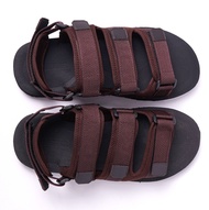 SEPATU SANDAL GUNUNG SPON VELCRO COKELAT TUA BROWN PRIA COWOK UKURAN BESAR JUMBO BIG SIZE 47 48 49