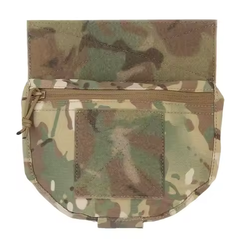 Tactical Drop Pouch FCPC V5 Dangler Admin Pouch with Hook&Loop Panel for Tactical Vest Chest Rig Pla