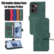 Luxury Leather Phone Case For Realme P3 Ultra P3Ultra P 3 RealmeP3 Ultra RealmeP3Ultra 5G 2025 Shock