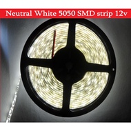 5050 SMD Neutral White LED Strip Light 300leds 4000k Tape Lighting 5M /16.4ft