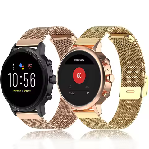 Stainless Steel Strap For Fossil Gen 5 Carlyle/Julianna Smart Watch Band Quick Release Straps For Q 