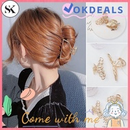 SK SK Fashion Metal  Hair Claws Girls Woman Barrettes Crab Hair Clip Hairgrip Hair Accessories Korea