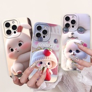 Camera Protection Casing For iPhone 15 Pro Max Case New Design Cute Cartoon Rabbit Cat Heart Soft Co