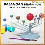 DIY Miniature Display Solar System 9 Planets Solar System Planetary - 2135
