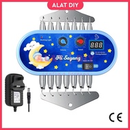 AlatDIY Electronic Baby Cradle Buai Buaian Bayi Elektrik Spring Electronic Crib Automatic Bouncer