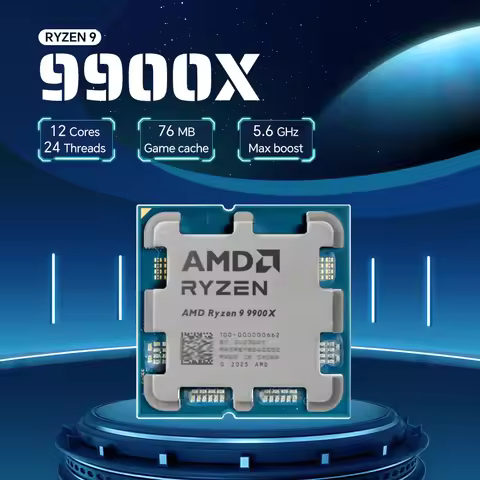 AMD Ryzen 9 9900X 4.4GHz 12-Core 24-Thread 4NM L3=64M Processor 120W Socket AM5 NEW R9 9900X DDR5 bu