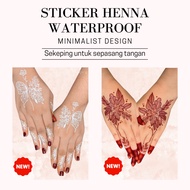 [FAST SHIPPING] Sticker Henna SEPASANG TANGAN ✨ READYSTOCK MALAYSIA Sticker White Henna