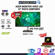 [ผ่อน 0% 3 ด.]ACER MONITOR VERO LED 27" RS272G0BPAMIX (IPS FHD/120Hz)/ประกัน 3 Years