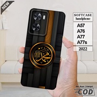 Case OPPO A57 -OPPO A76 -OPPO A77 -OPPO A77s -Casing Silikon hitam bening lentur elastis keren