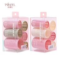 Chuanqier 6-Pack Hair Roller Self-Adhesive Hair Roller Fixing Handy Tool Air Bangs Hair Roller Clip 