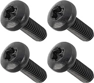 SINGWAYS Black License Plate Screws for Lexus, Toyota and Honda Models, Phillips Machine Pan Head 18-8, Stainless Steel Rear License Plate Screws, M6-1.0 x 16 mm Bolt Security T30 Drive Head - 4 PCS
