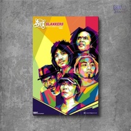 Poster  - 203 - Hiasan dinding kamar poster kayu band indonesia slank 20x30cm pajangan wall decor po