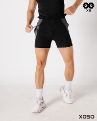 Quần Đùi Thun Nam SlimFit Ngắn Ngang Đùi Squat Tập Gym Thể Thao Chạy bộ Cầu lông - X9 Sportwear - X0