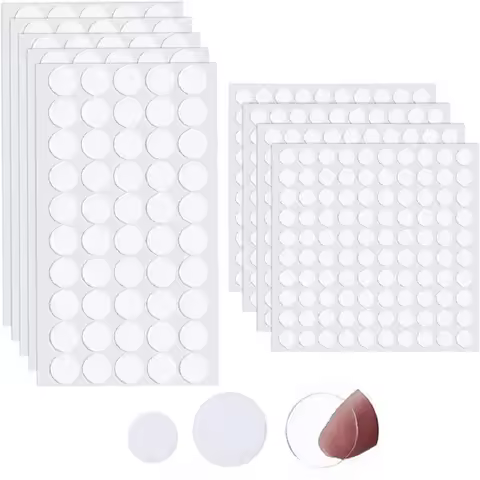 8/10/15/20/25mm Acrylic Double-sided Round Seamless Tape 0.5mm No Trace Round Self Adhesive Dots Sti