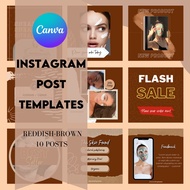 INSTAGRAM POST TEMPLATE (Canva editable template = 10 template)