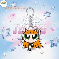 RD ALISONDZ The Powerpuff Girls Keychain, Korean Style Minji NewJeans Keyring, Lovely Hanni Haerin H