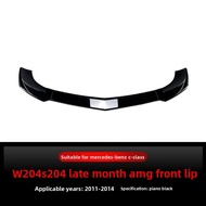 BONINGYU | Car Front Bumper Lip 2011-2014 Mercedes-Benz C-Class W204 S204 AMG