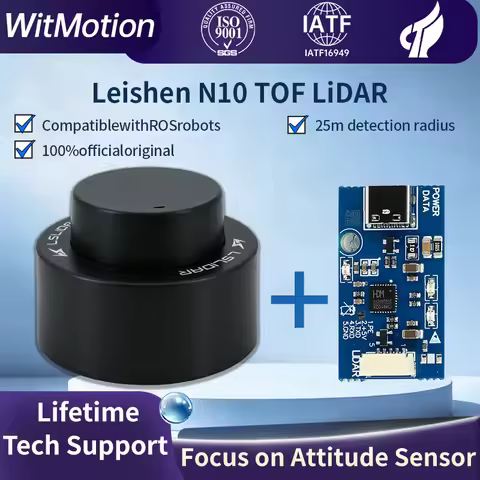 Lslidar N10 360° Lidar Kit TOF Laser Radar Sensor 25m 30000 Lux Anti-Glare Laser Radar Support ROS1 