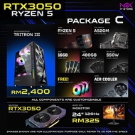 INTEL i5 i7 RYZEN GTX1660 RX580 RTX 3050 5050 5060 GAMING STREAMING EDITING OFFICE COMPUTER DESKTOP 